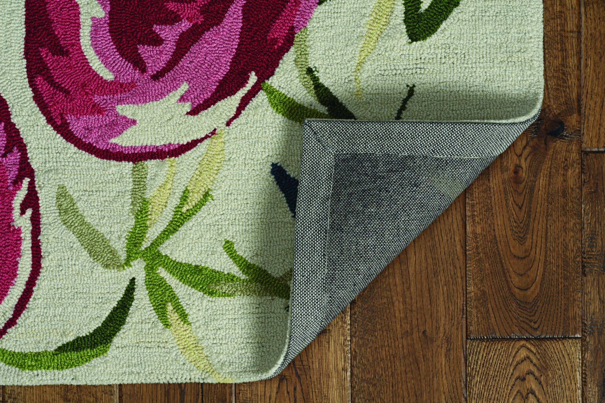 27" X 45" Ivory or Pink Polyester Rug