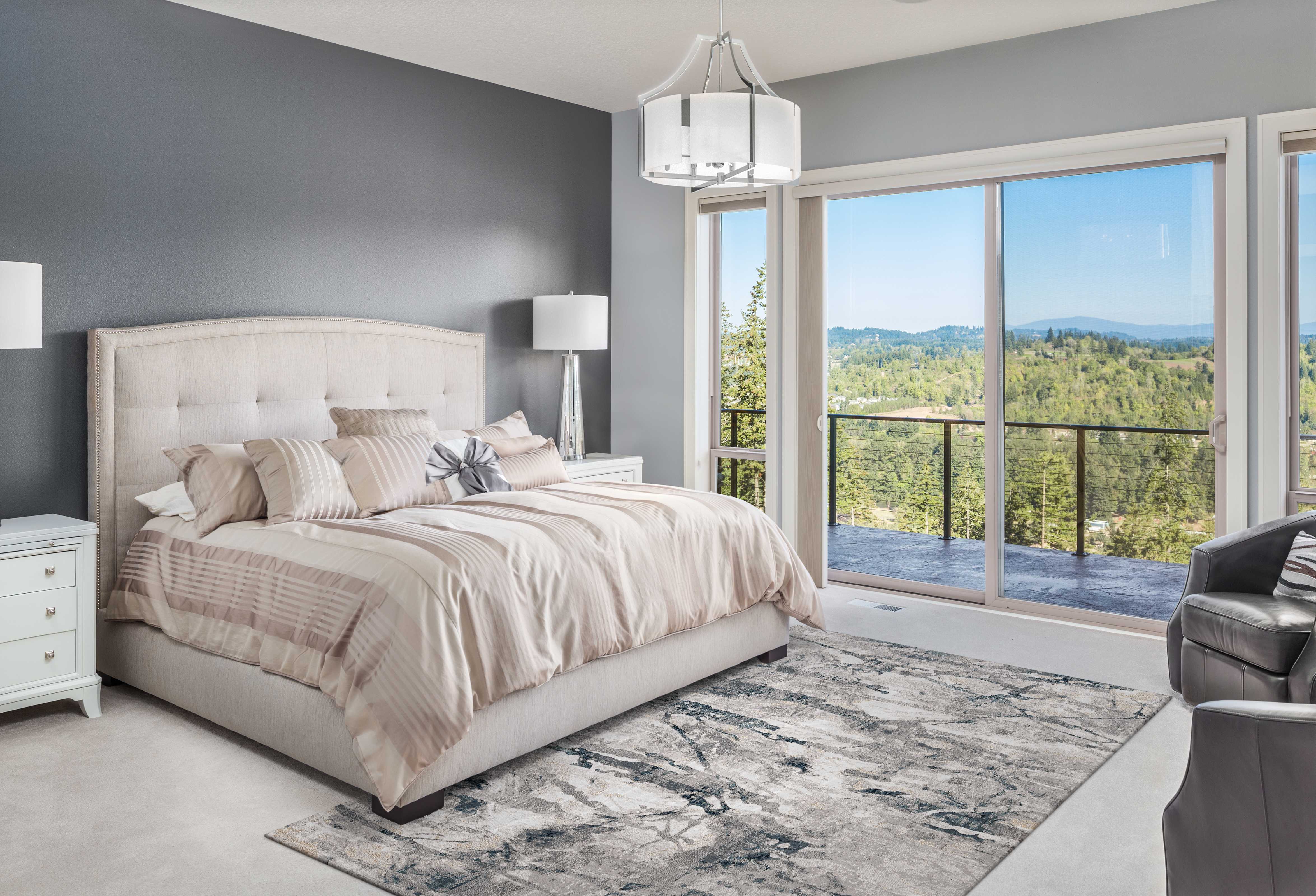 90" X 90" Ivory or Pink Polyester Rug