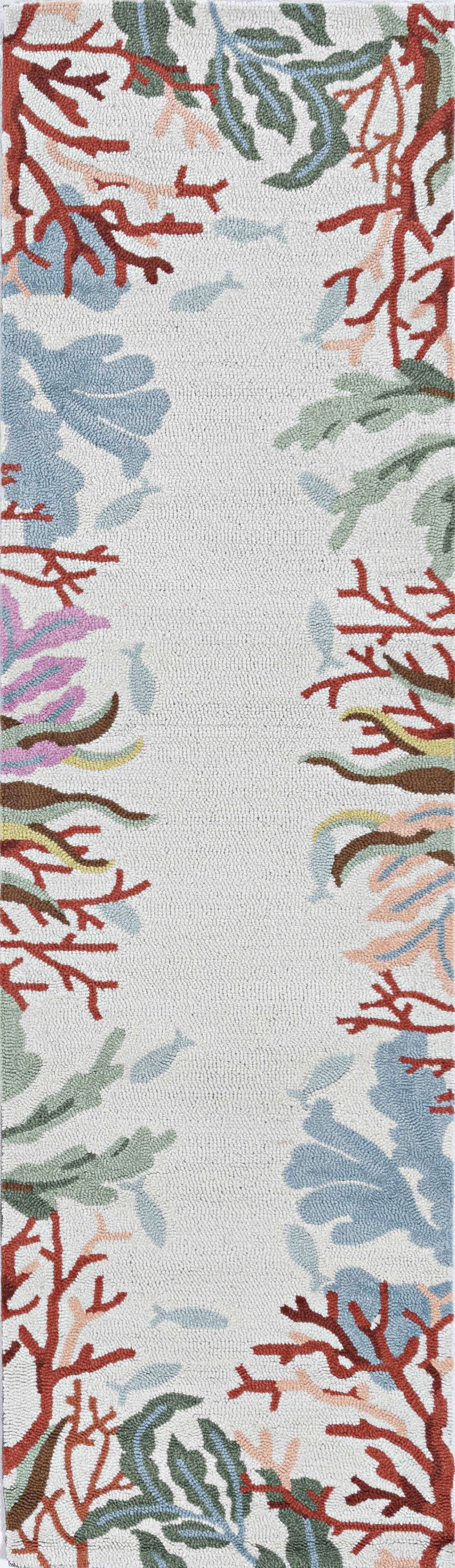 39" X 63" Ivory  Polyester Rug