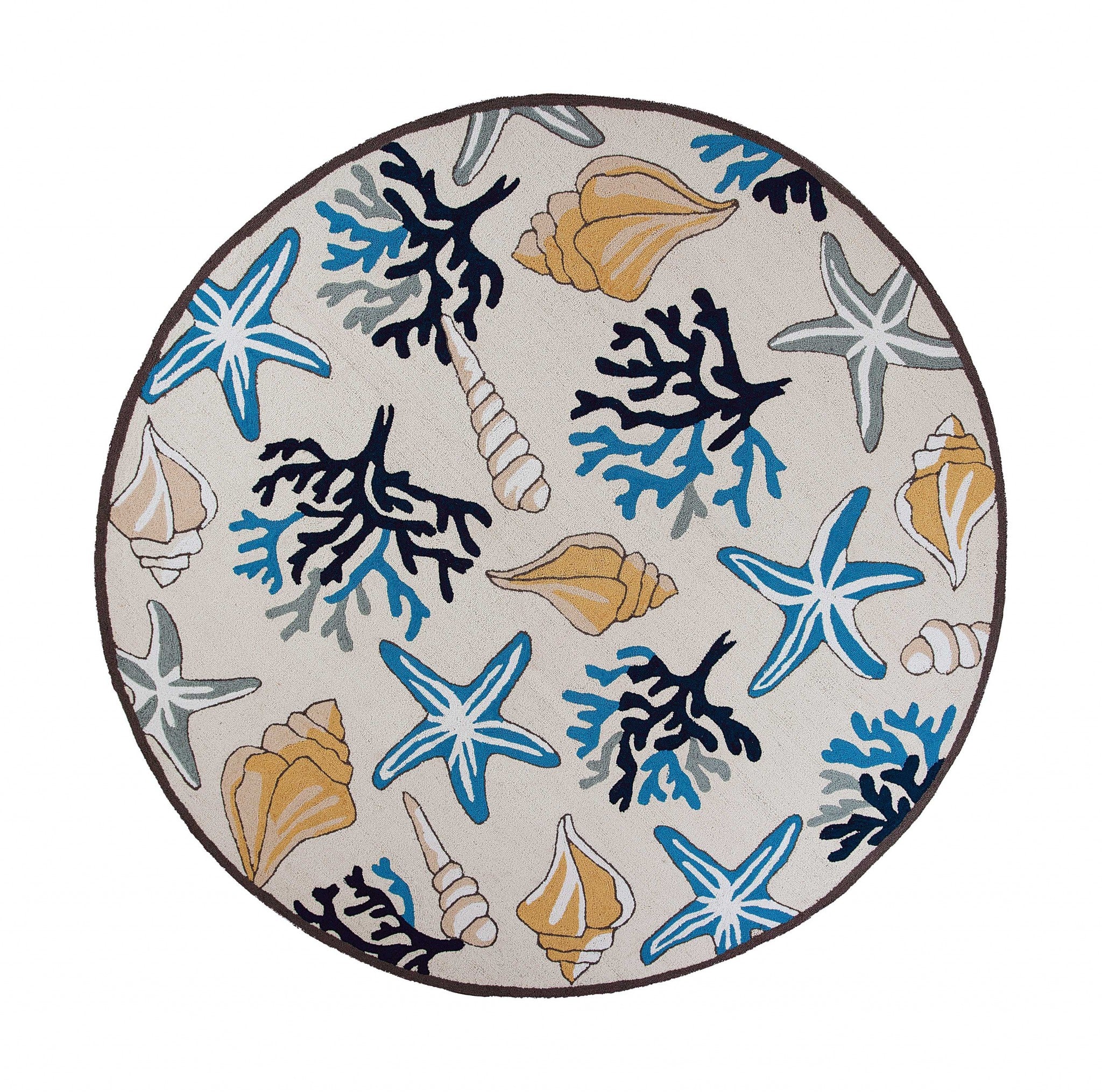 20" X 30" Ivory  Polyester Rug