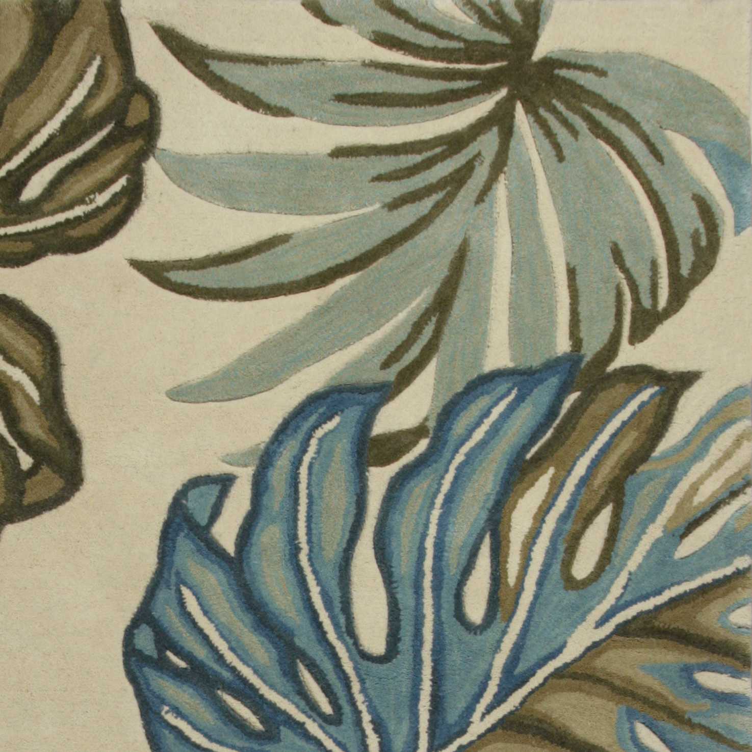 66" X 66" Ivory  Wool Rug