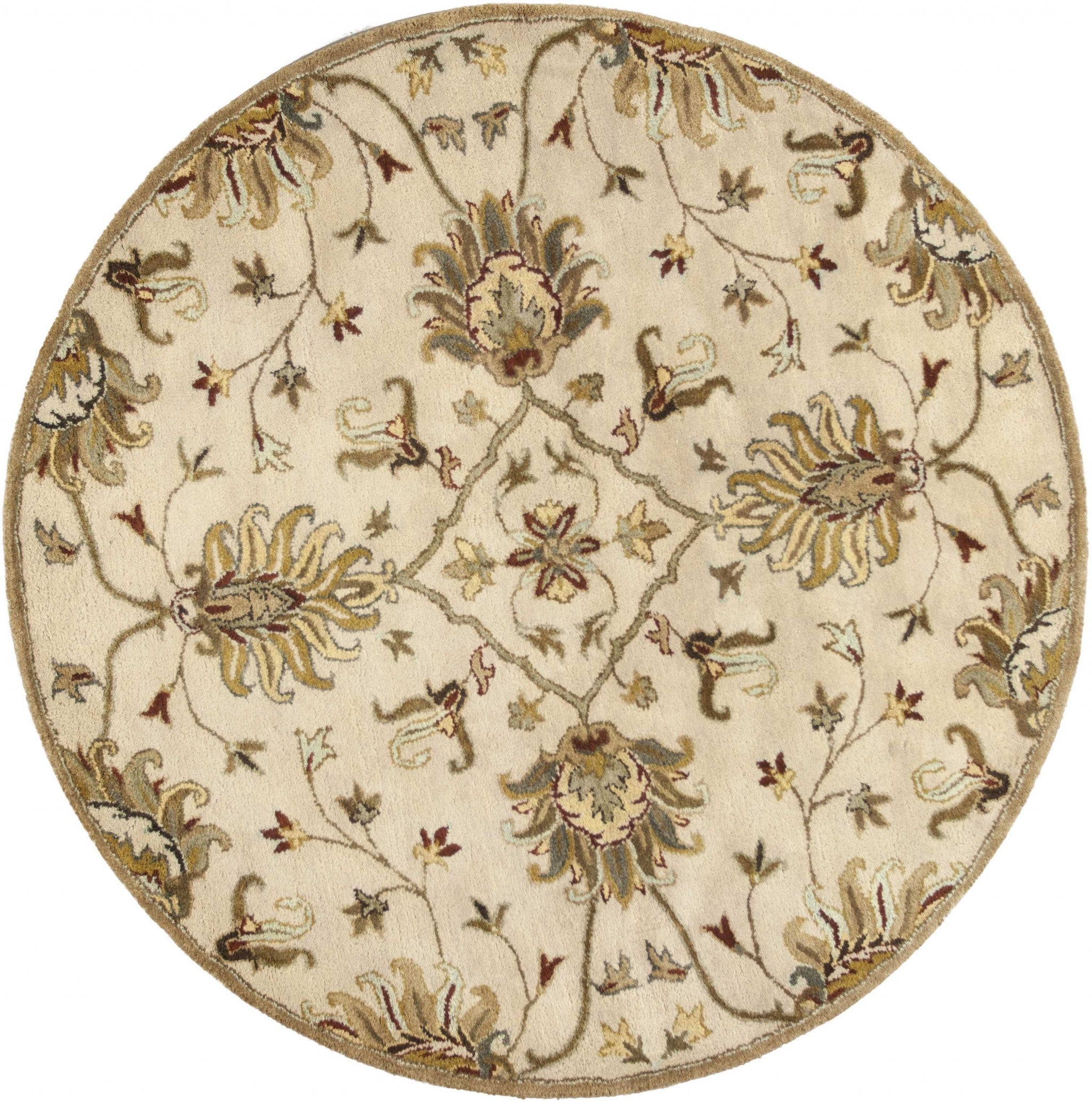 39" X 63" Champagne Wool Rug