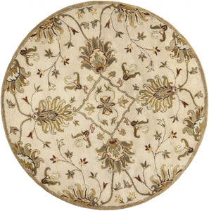 39" X 63" Champagne Wool Rug