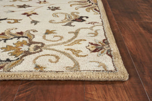 39" X 63" Champagne Wool Rug