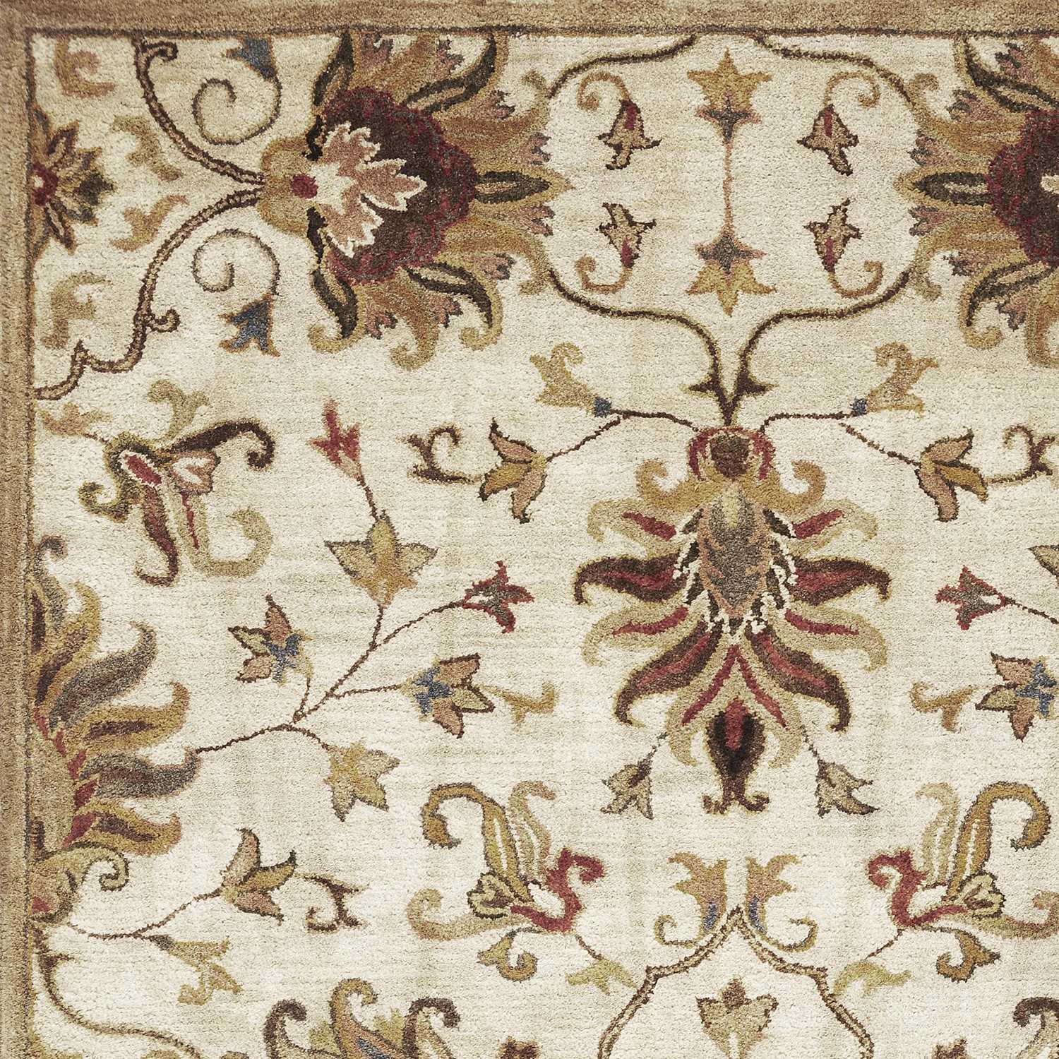 39" X 63" Champagne Wool Rug
