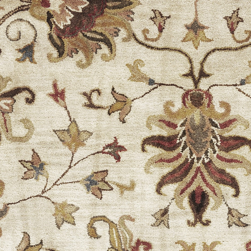 39" X 63" Champagne Wool Rug