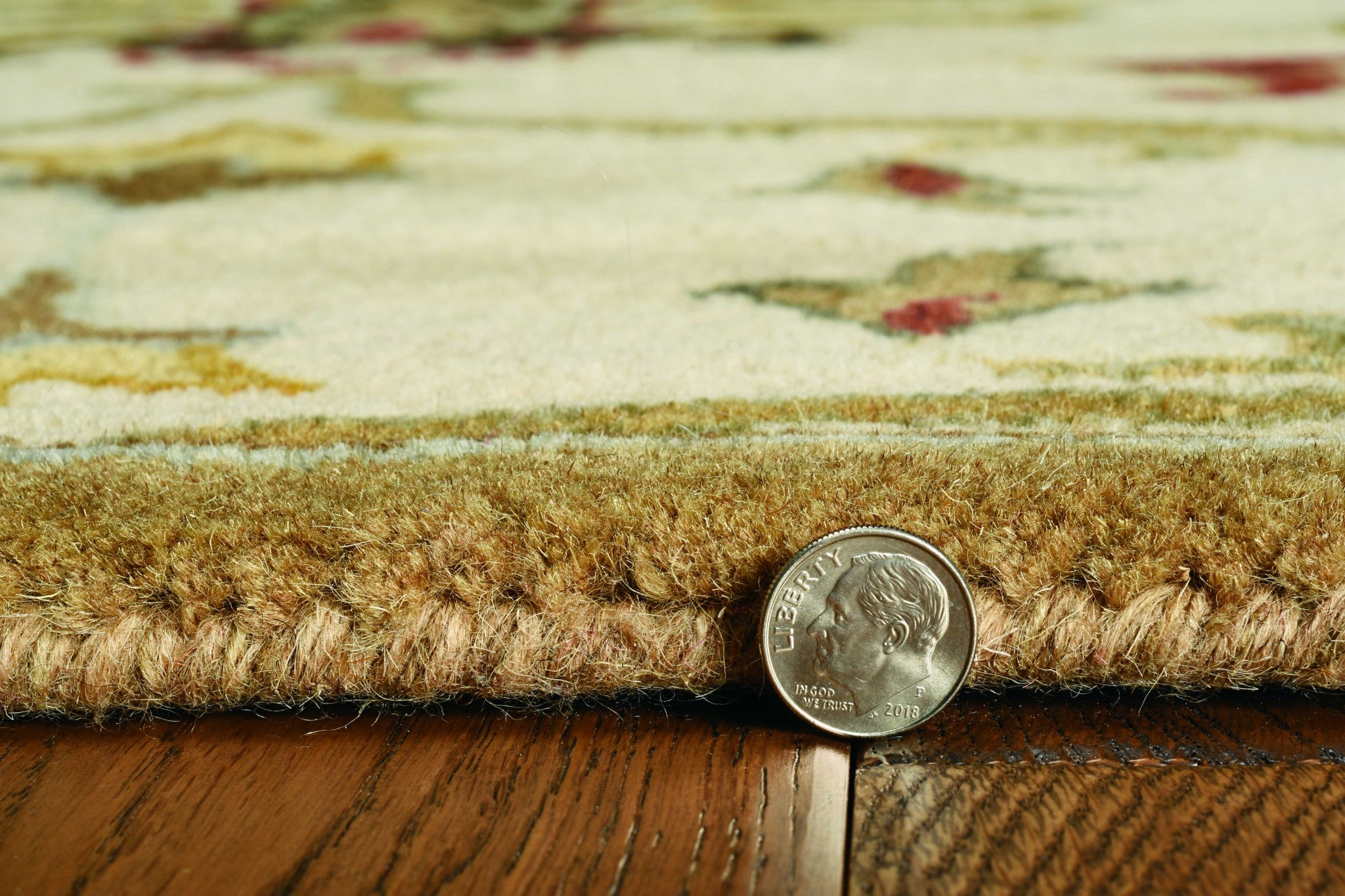 39" X 63" Champagne Wool Rug