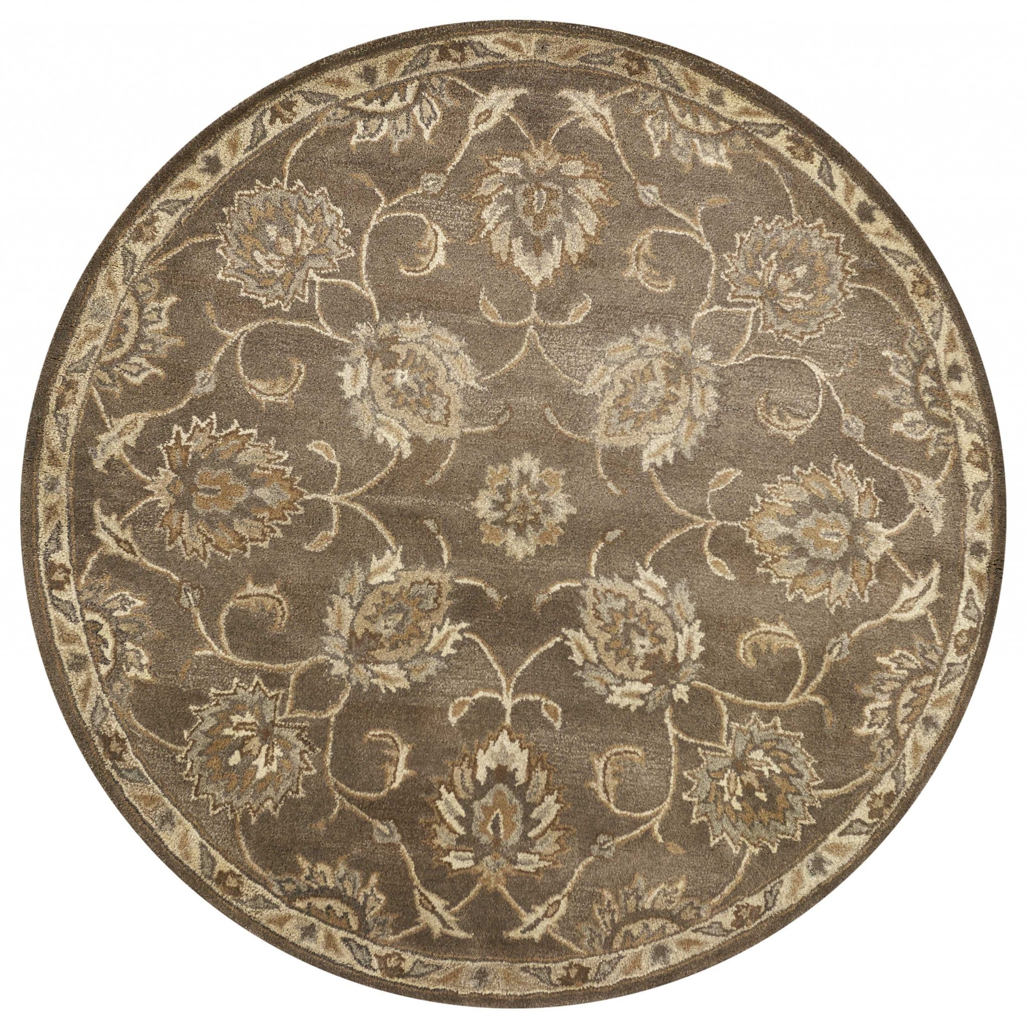 108" X 156" Coffee Wool Rug