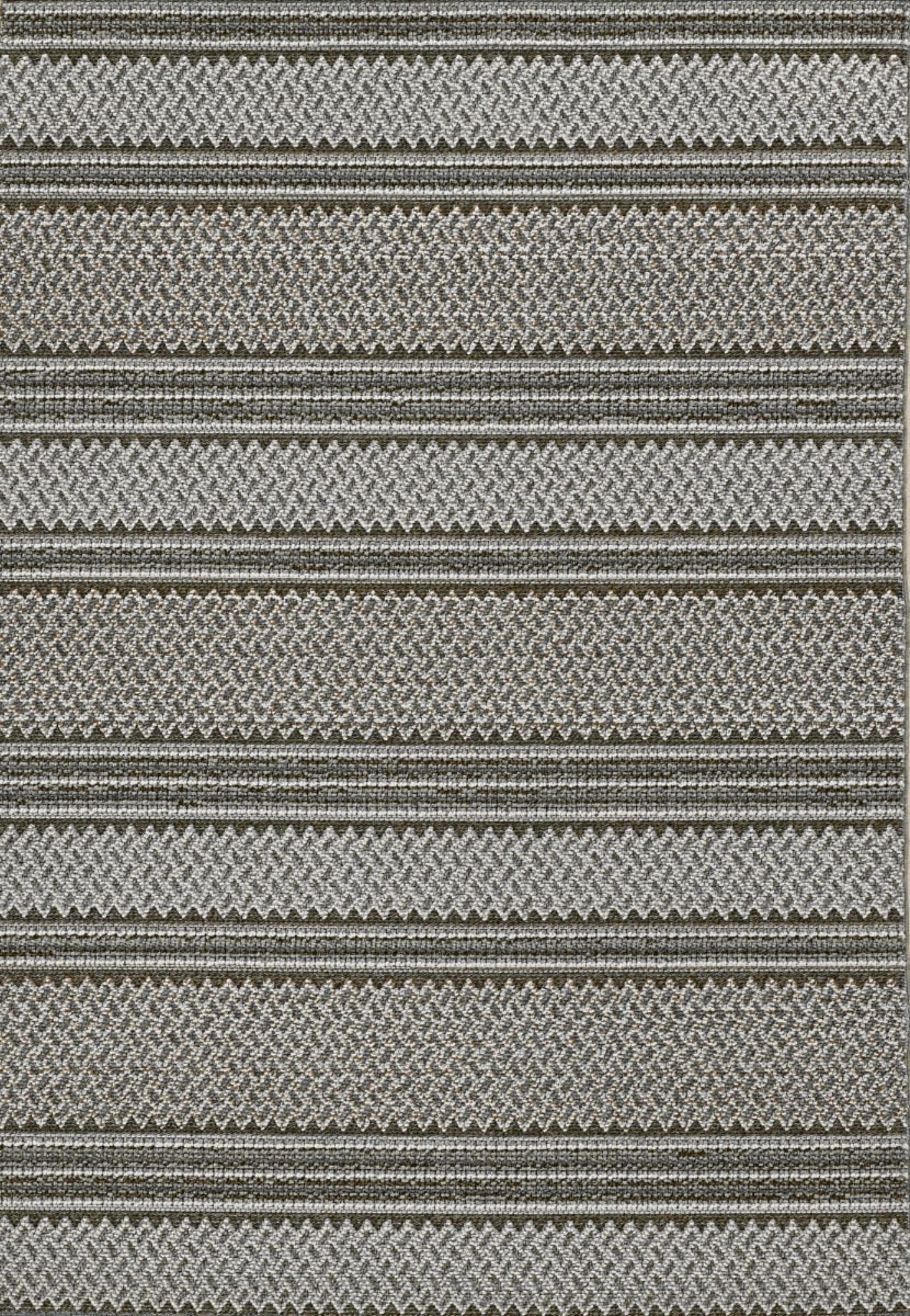 31" X 93" Grey Polypropylene Rug
