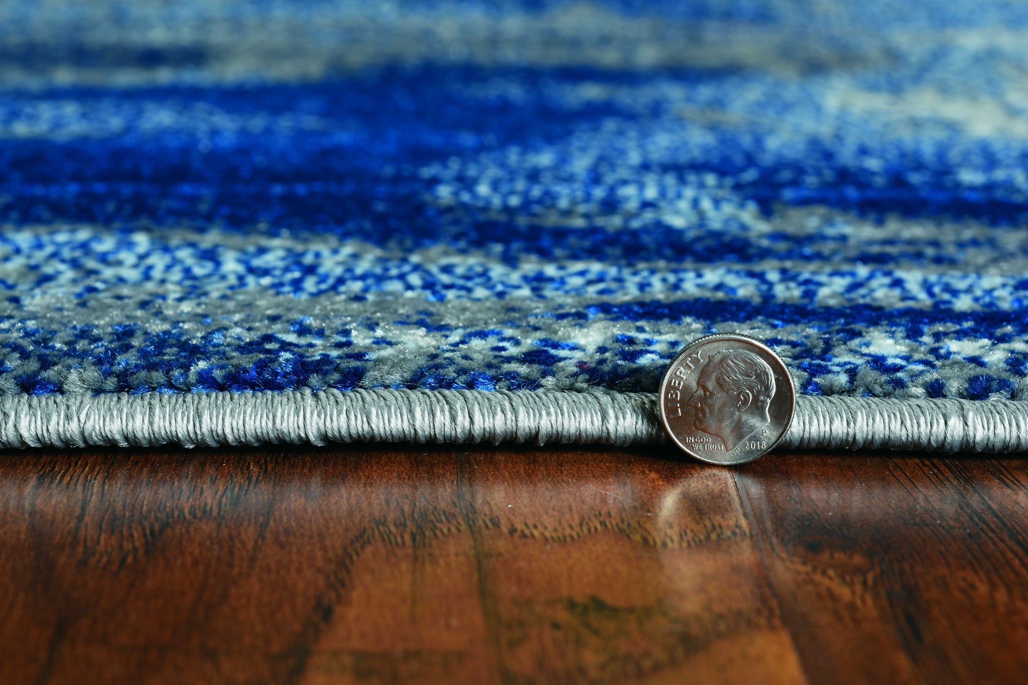 60" X 90" Ice Blue Polypropelene Rug