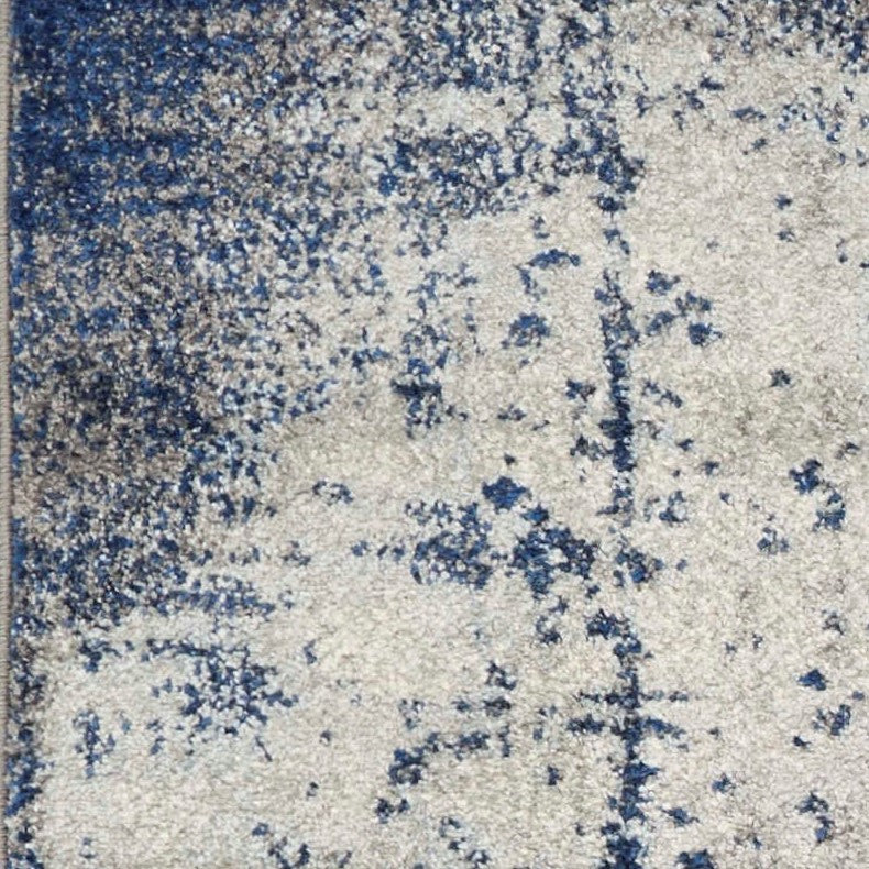 79" X 114" Ice Blue Polypropelene Rug