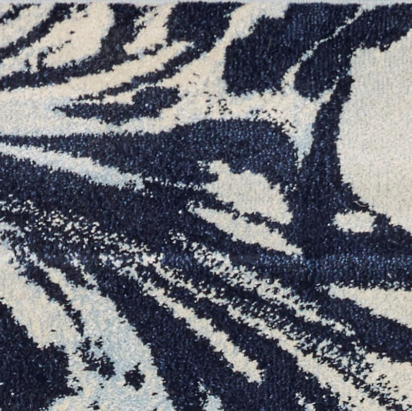 39" X 59" Blue Polypropelene Rug