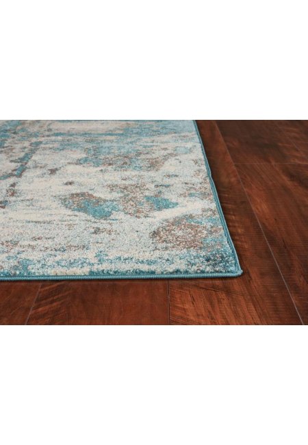 99" X 122" Ivory or Teal Polypropelene Rug
