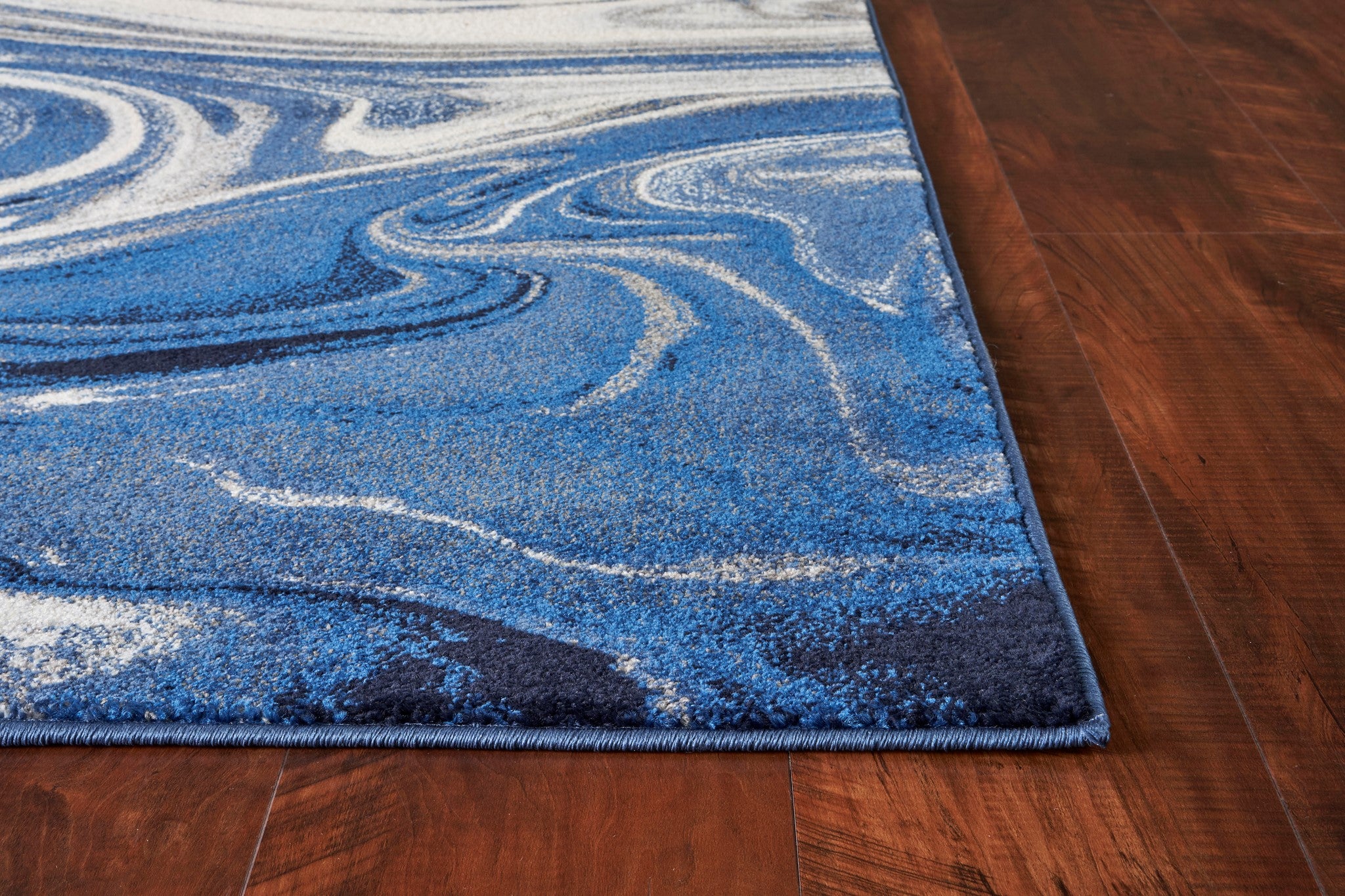 99" X 122" Blue Polypropelene Rug