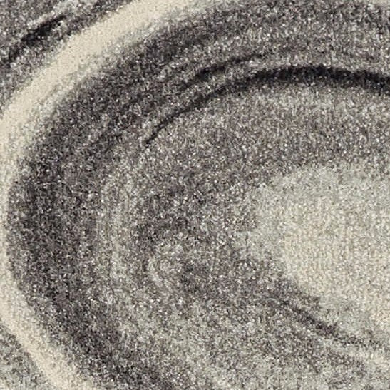 39" X 59" Grey Polypropelene Rug