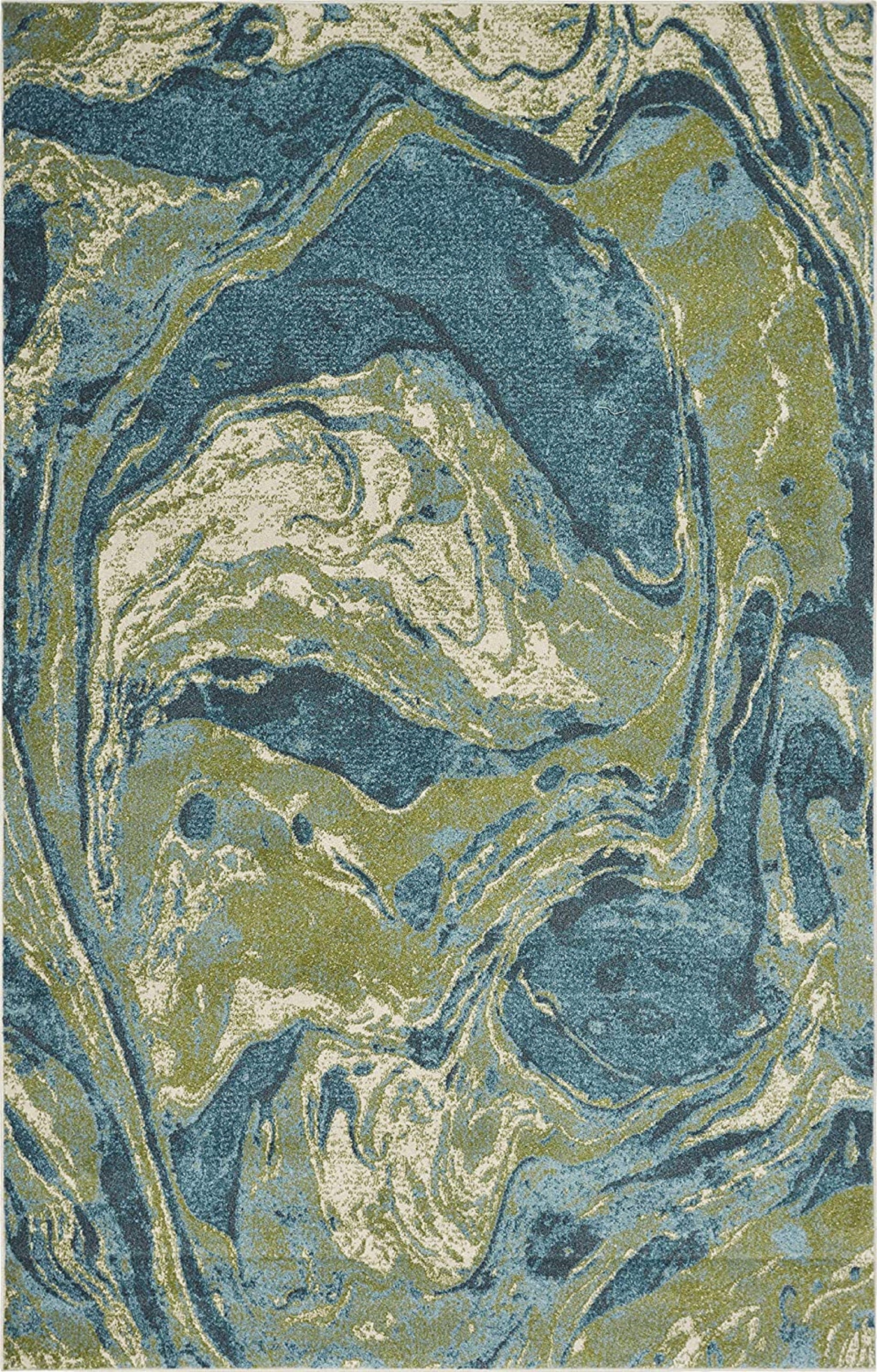 39" X 59" Teal Polypropelene Rug