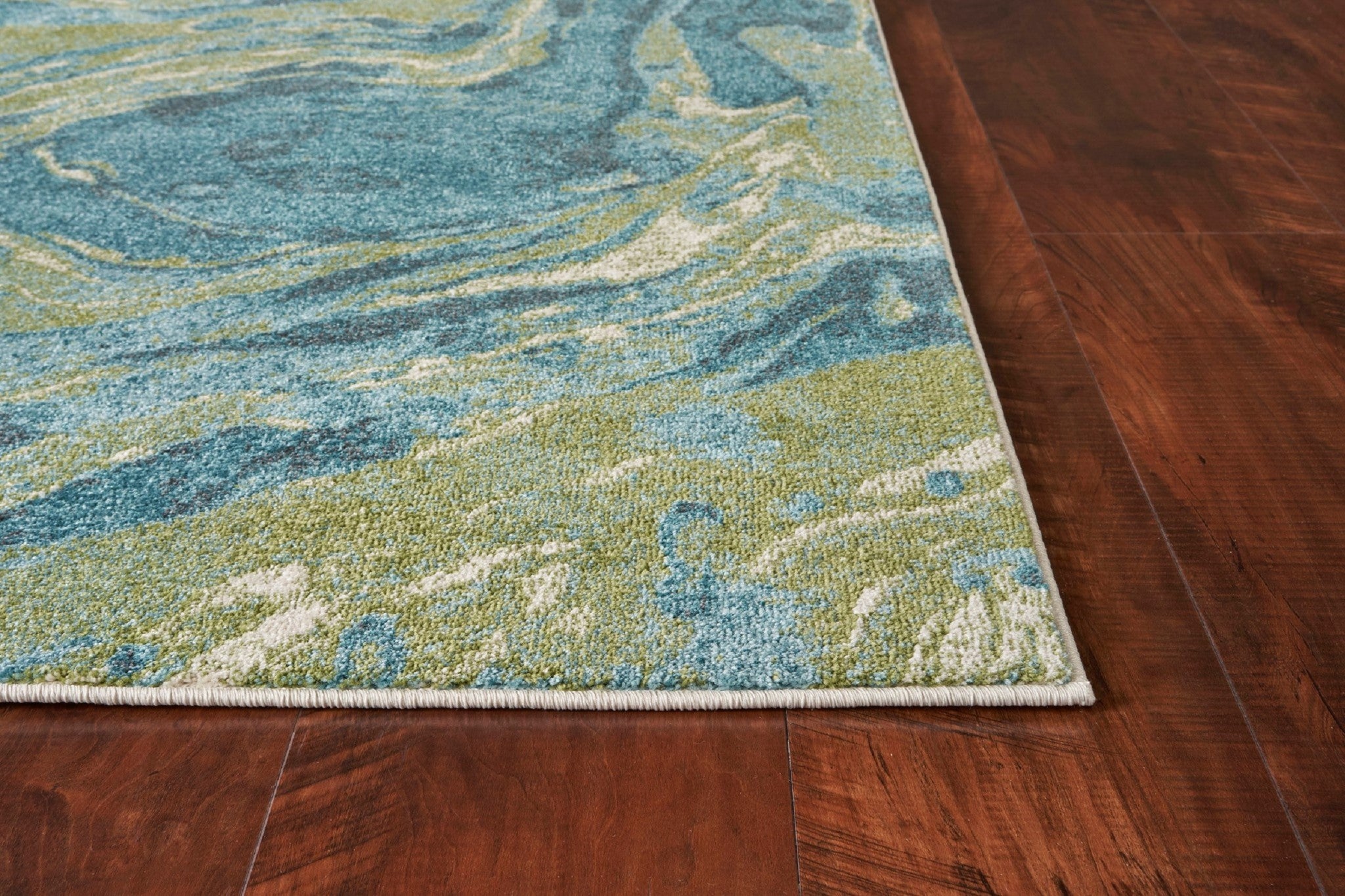 39" X 59" Teal Polypropelene Rug