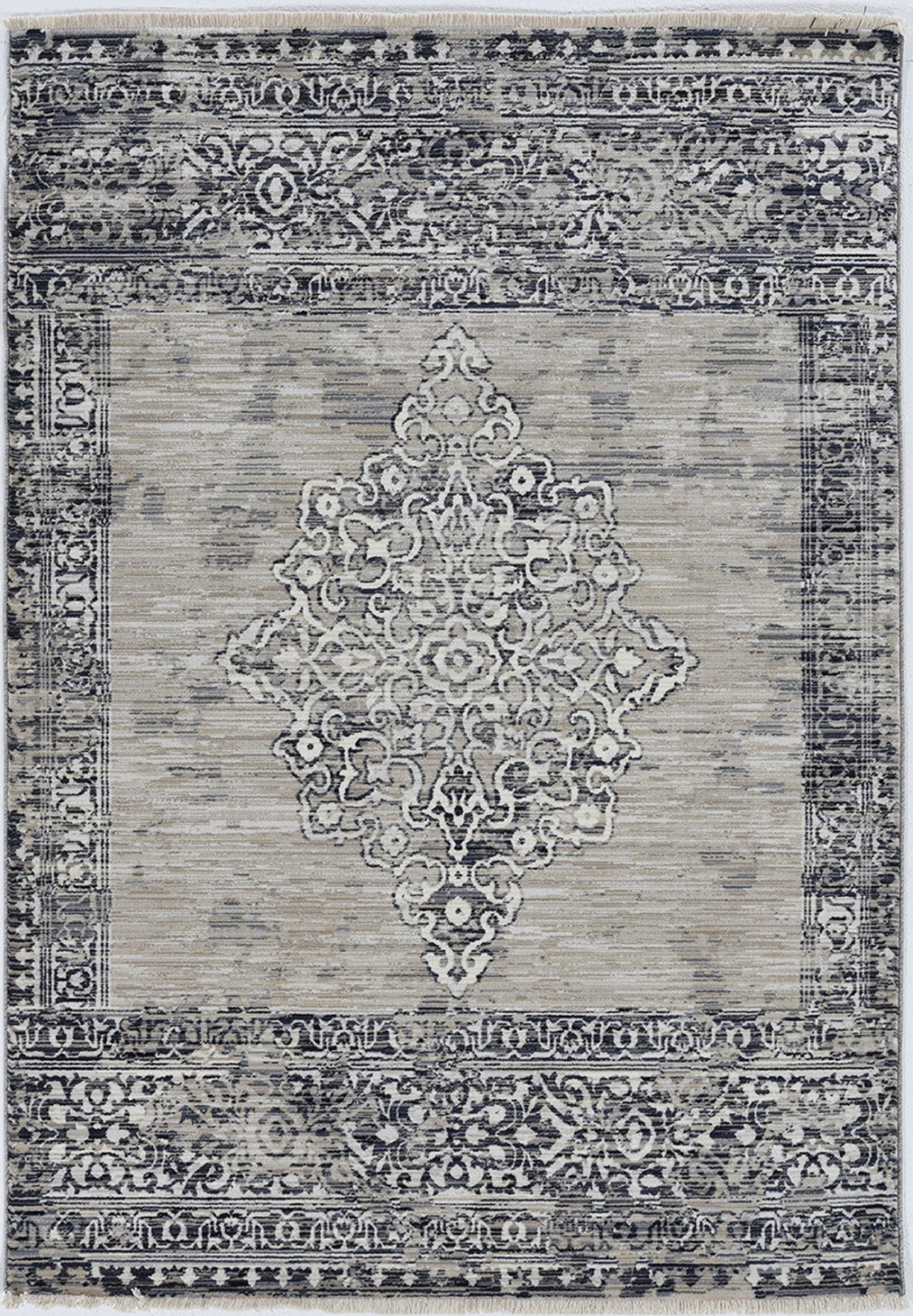 46" X 69" Sand or  Charcoal Polypropylene Rug