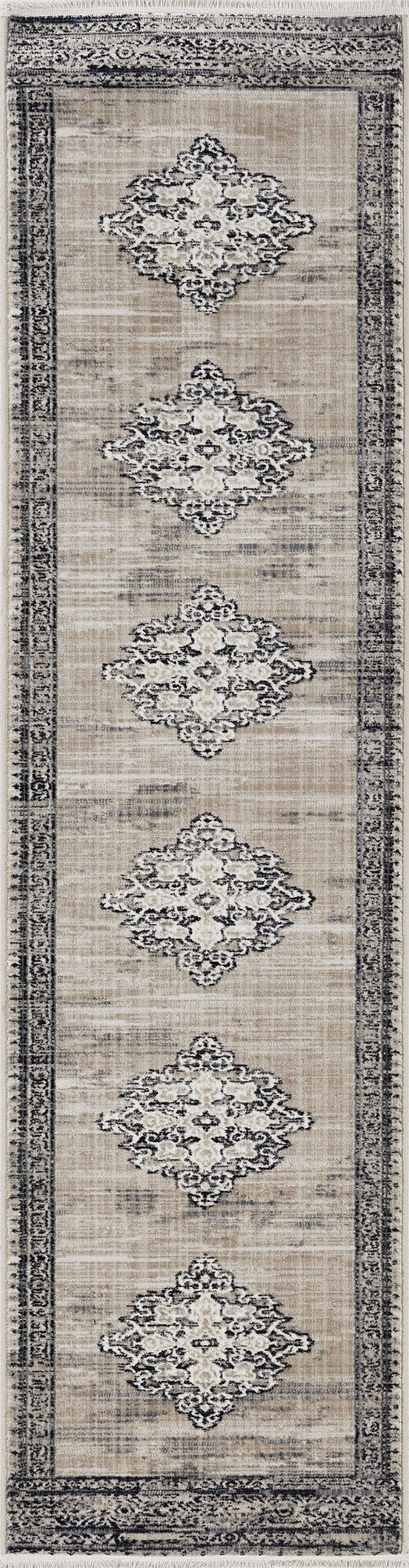 79" X 79" Sand or  Charcoal Polypropylene Rug