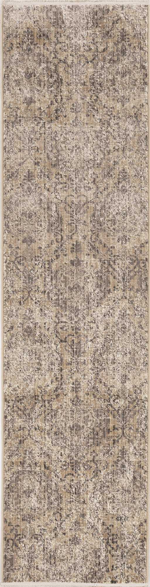 24" X 96" Sand or  Grey Polypropylene Rug