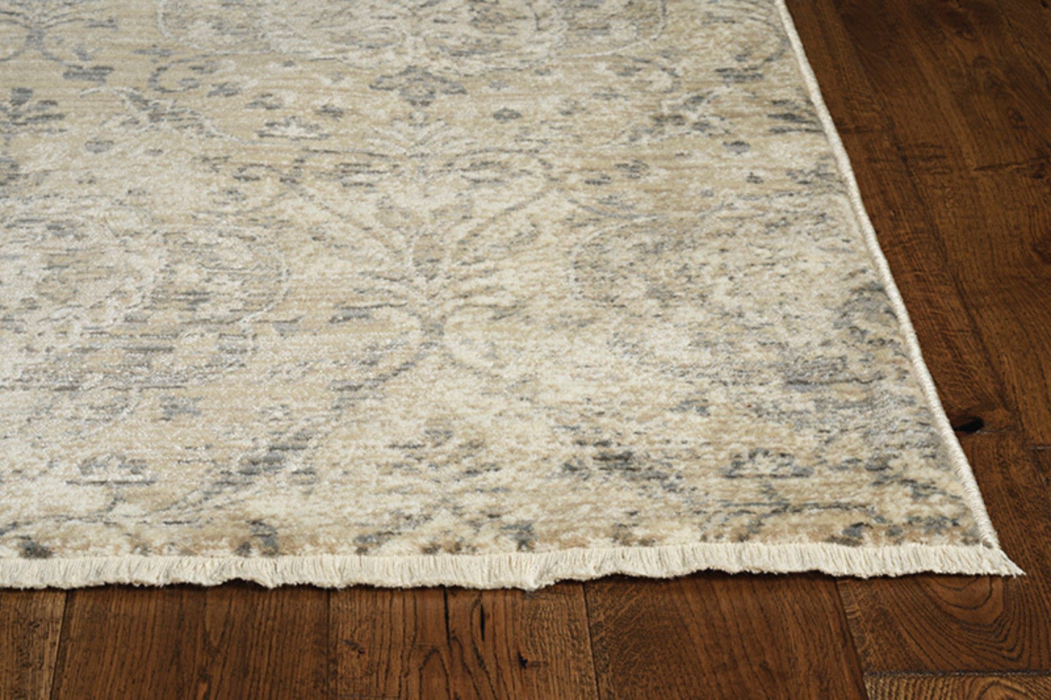 46" X 69" Sand or  Grey Polypropylene Rug