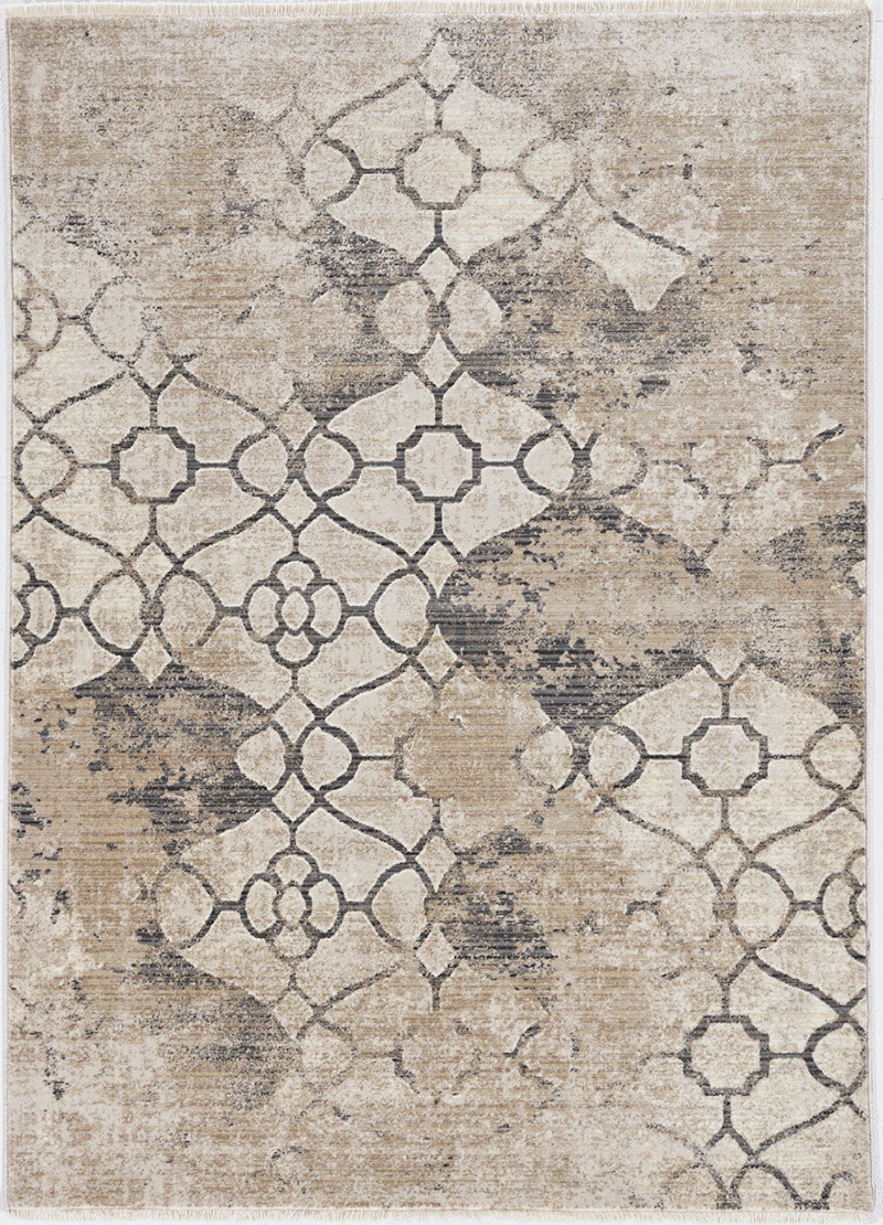 46" X 69" Ivory  Polypropylene Rug