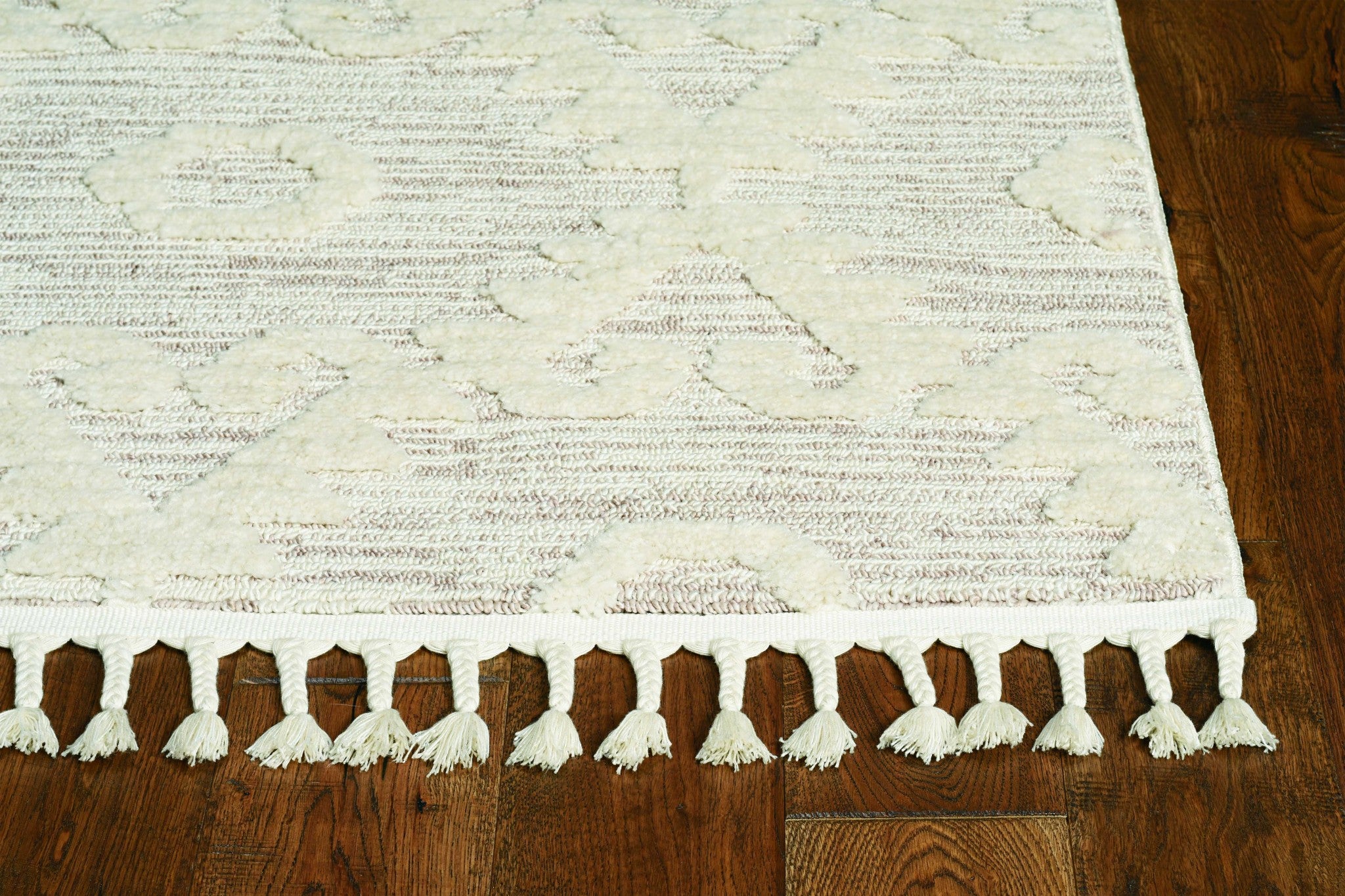 144" X 180" Ivory  Beige Polyester Rug