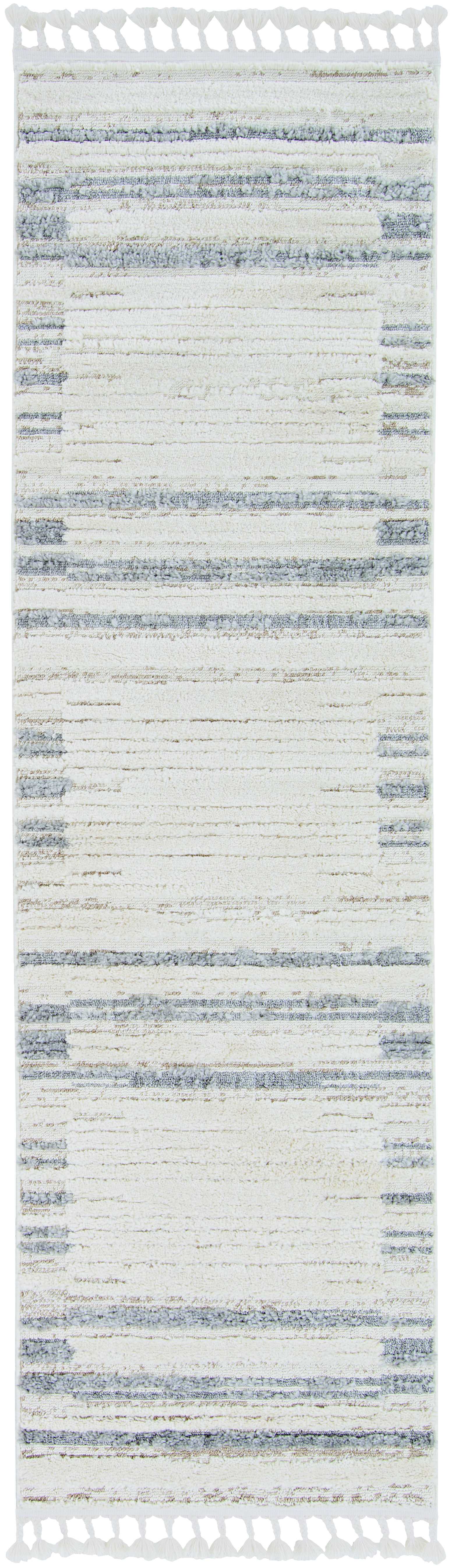 144" X 180" Ivory  Grey Polyester Rug