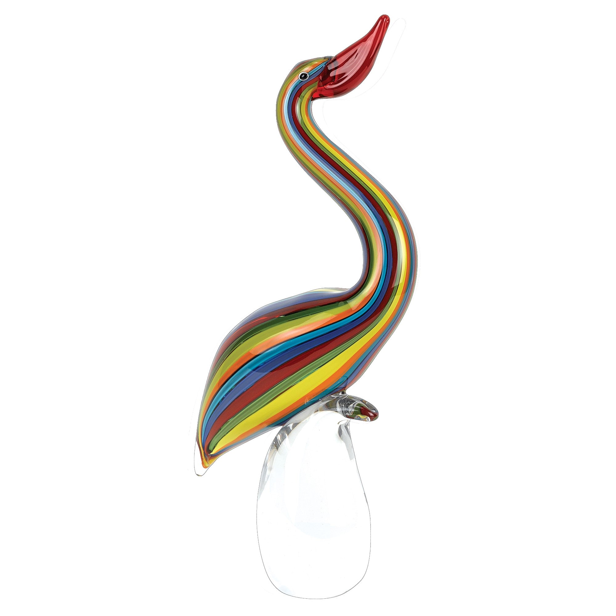 MultiColor Glass Artistic Rainbow Crane