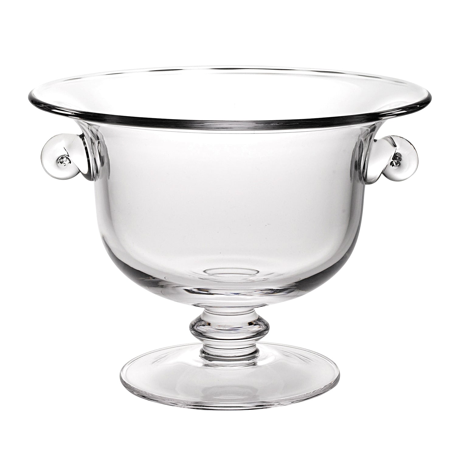 11" Mouth Blown Crystal European Made Trophy, Centerpiece,  Fruit or Punch Bowl