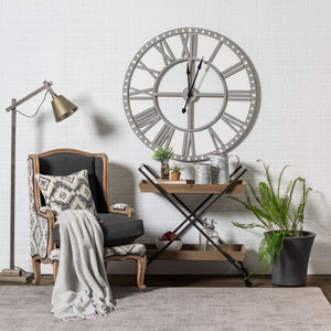 Rectangular Light Brown Wood With X Shape Metal Frame Bar Cart