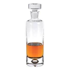 3.5" X 3.5" X 12" Mouth Blown Lead Free Crystal Decanter  28 oz
