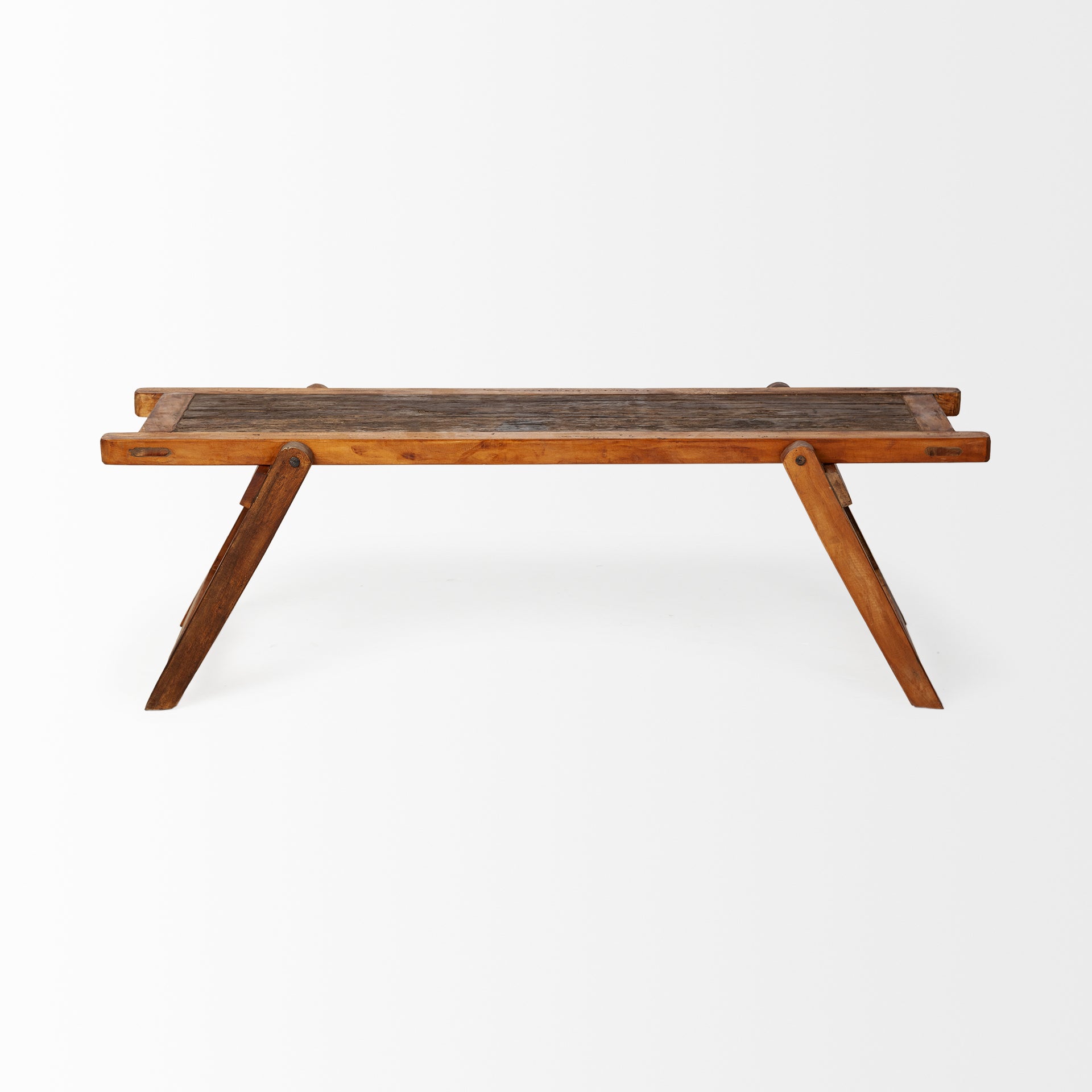 Rectangular Mango Wood Rustic Cot Style Dining Bench