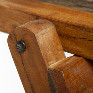 Rectangular Mango Wood Rustic Cot Style Dining Bench