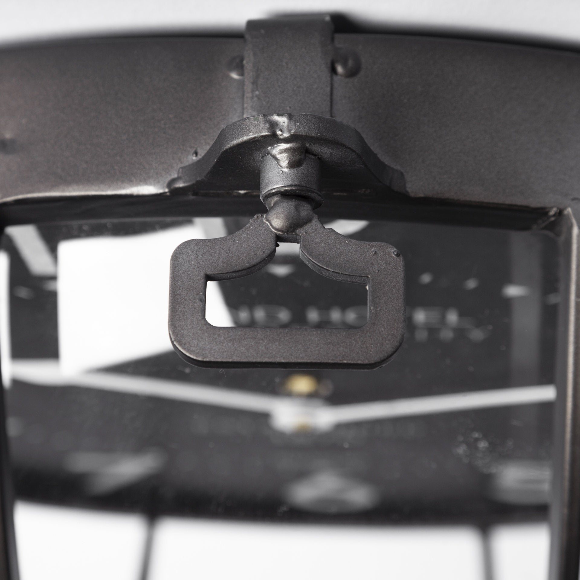 15"Round Industrial stylestyle Wall Clock w/metal frame and dark blue finish