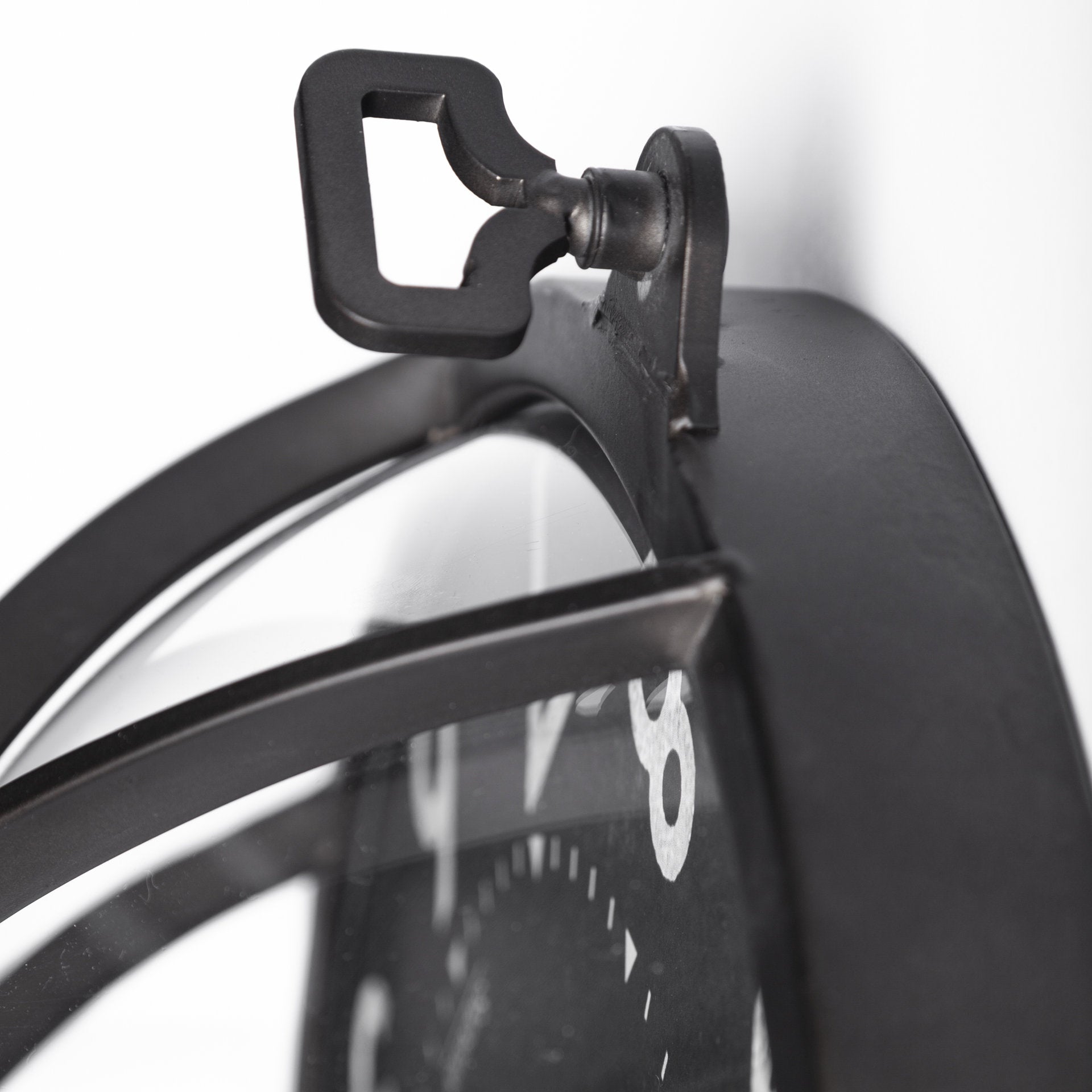 15"Round Industrial stylestyle Wall Clock w/metal frame and dark blue finish