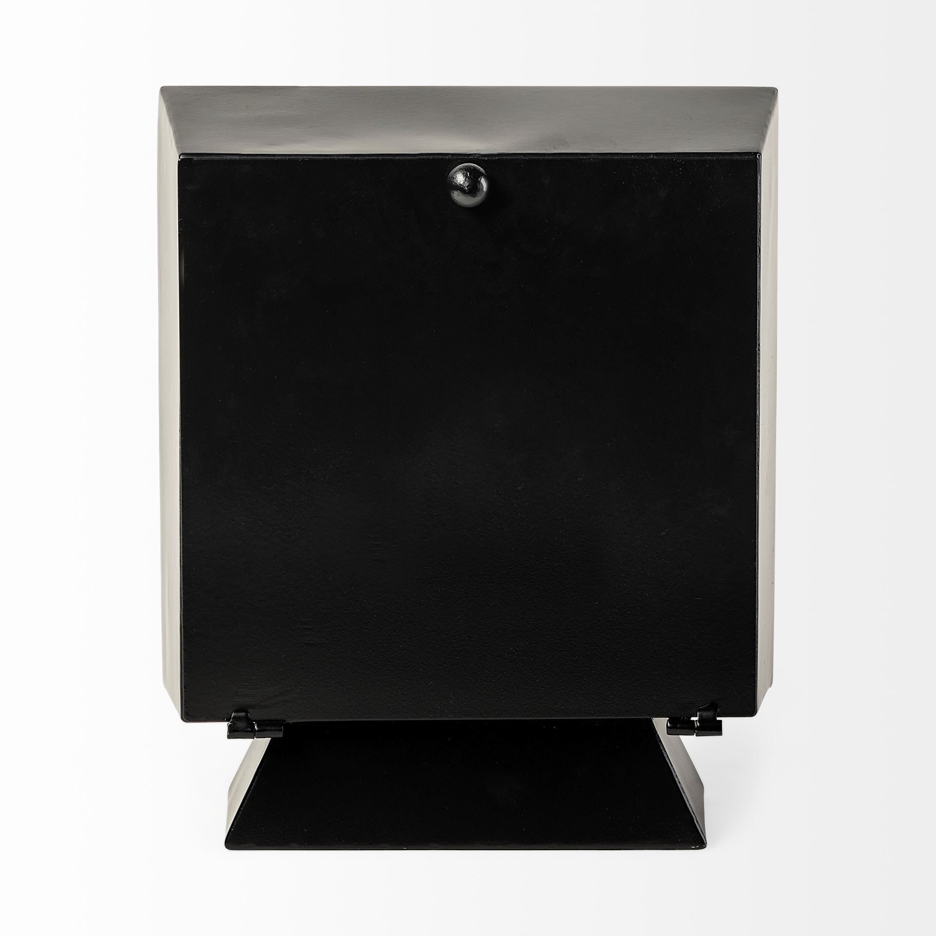 Black Metal Square Desk / Table Clock
