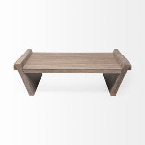 Square Solid Wood Top and Base Coffee Table