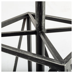 Black Metal Coat Rack w/ Umbrella Storage