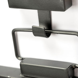 Rectangular Black Metal Frame Wall Mirror