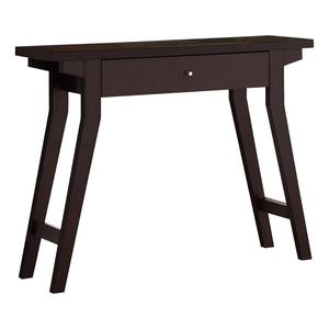 Rectangular Espresso Accent Table with Storage Drawer