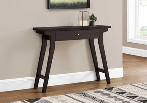 Rectangular Espresso Accent Table with Storage Drawer