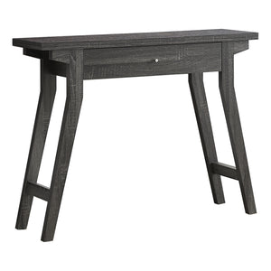 Rectangular Grey Accent Table with Storage Drawer