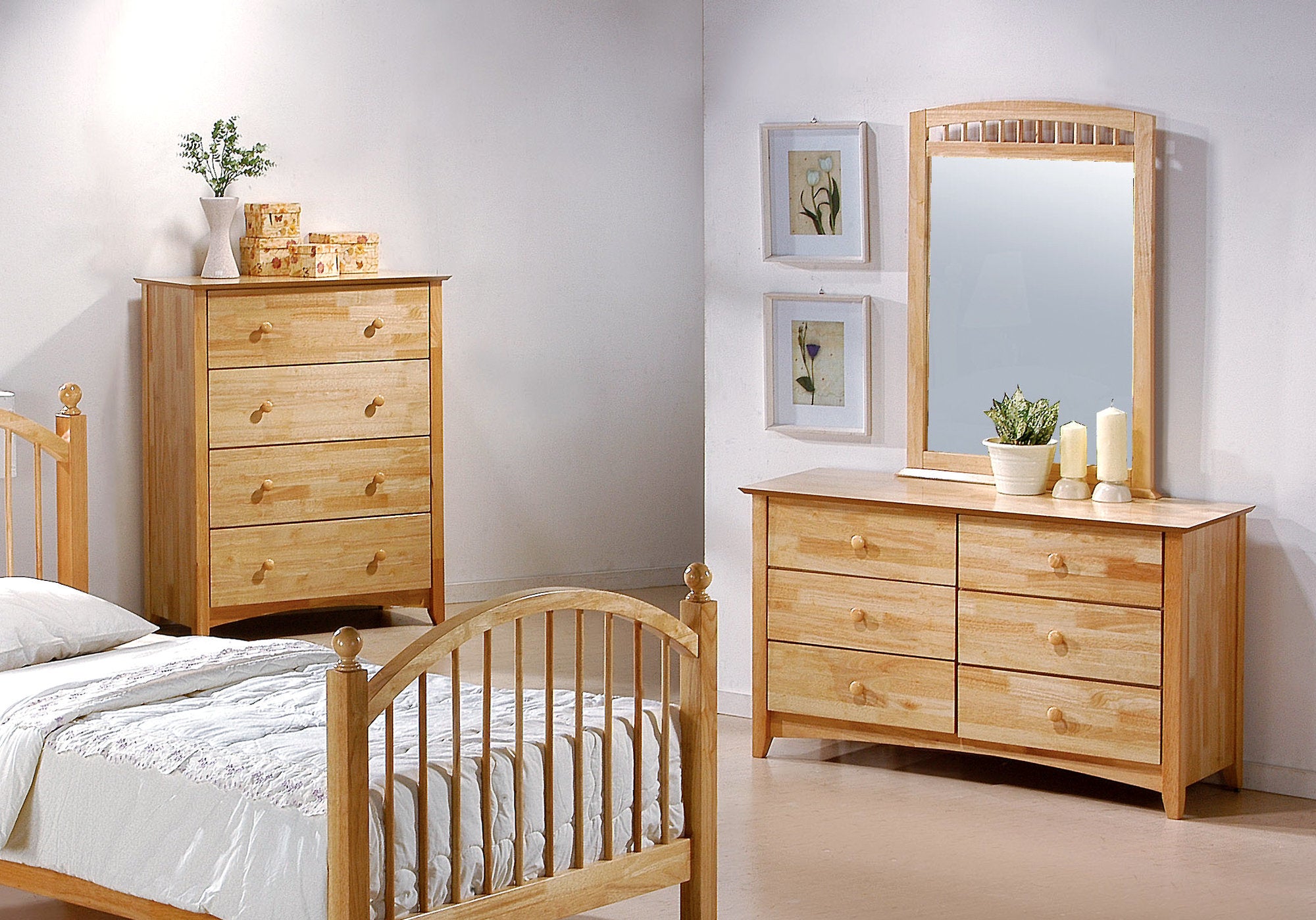 Natural Contemporary Shaker Mirror