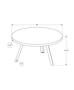 Round Black Reclaimed Wood with Black Metal Coffee Table