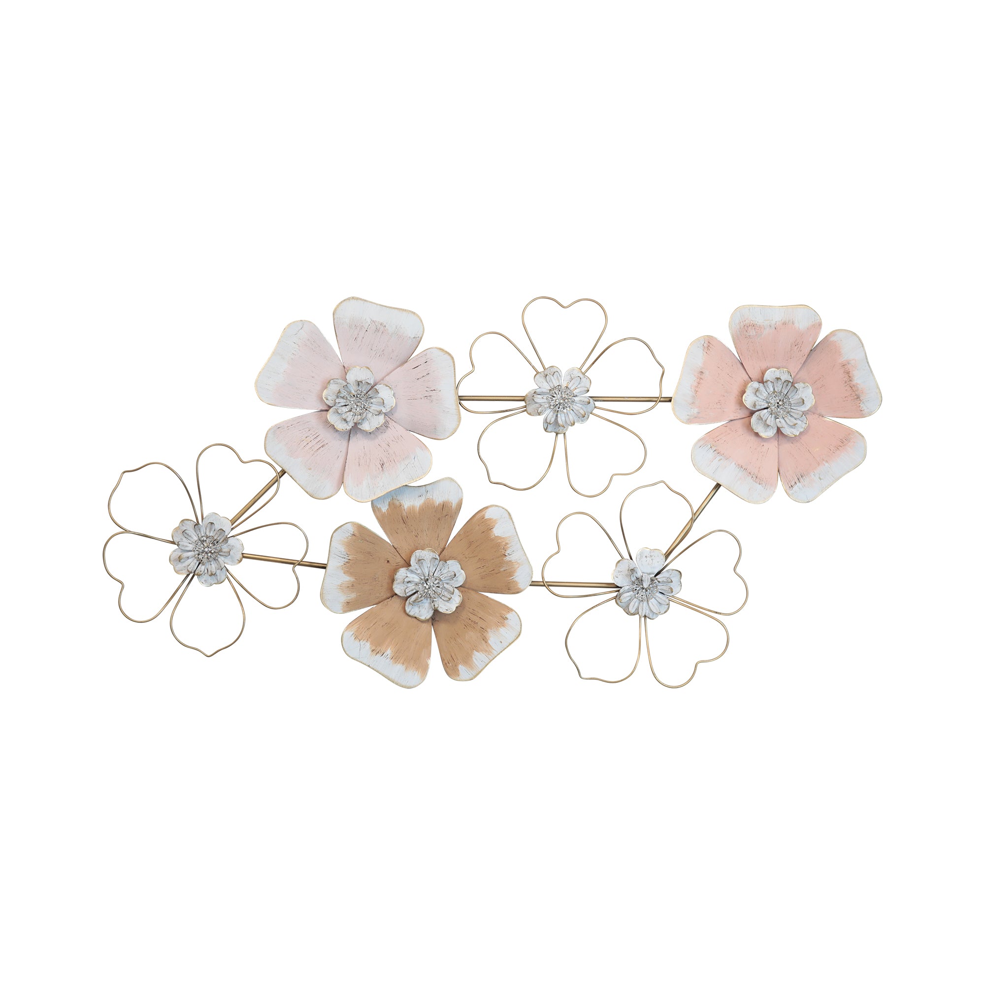 3D-Layered Flower Wall Art with Matte Finish