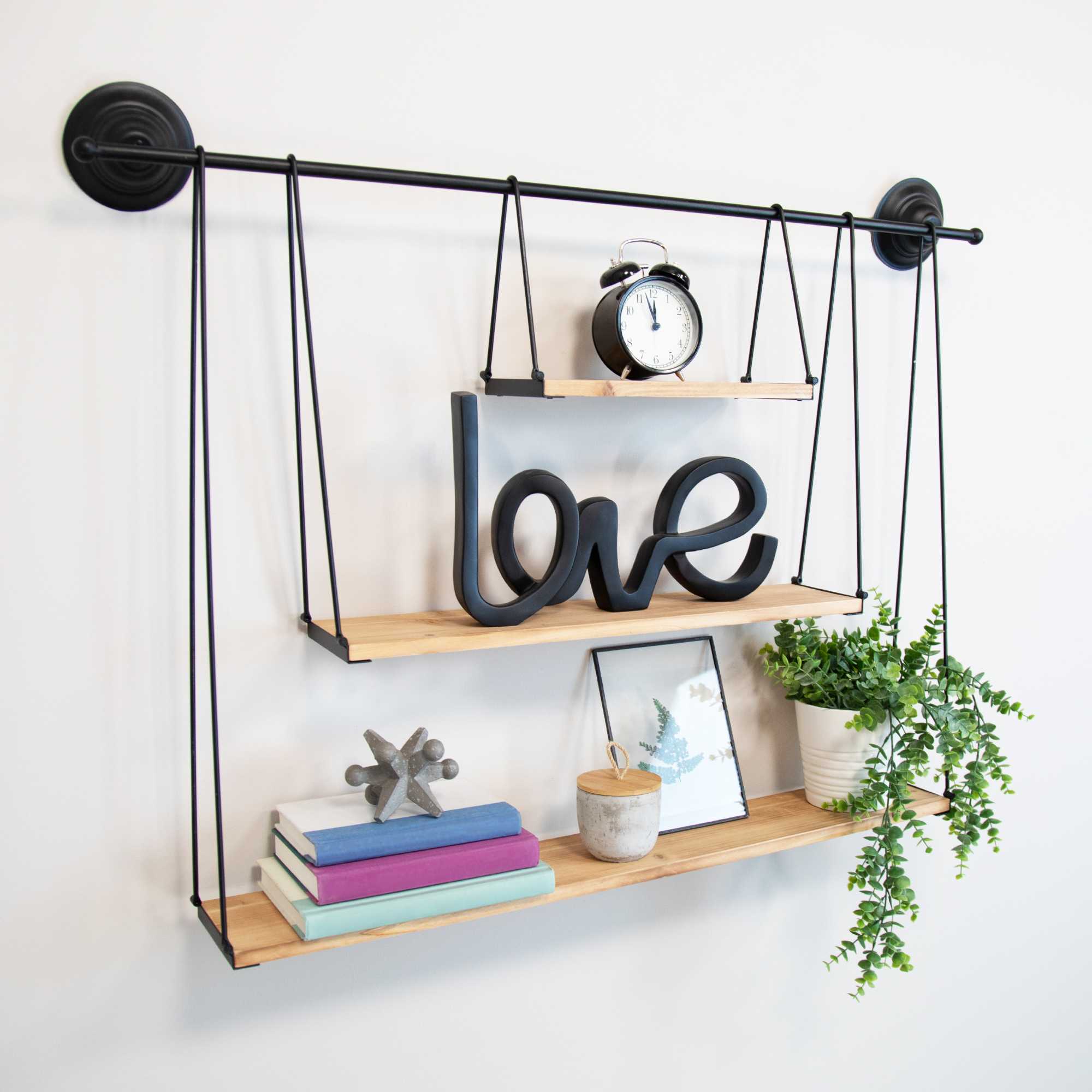 Metal and Wood Shelf