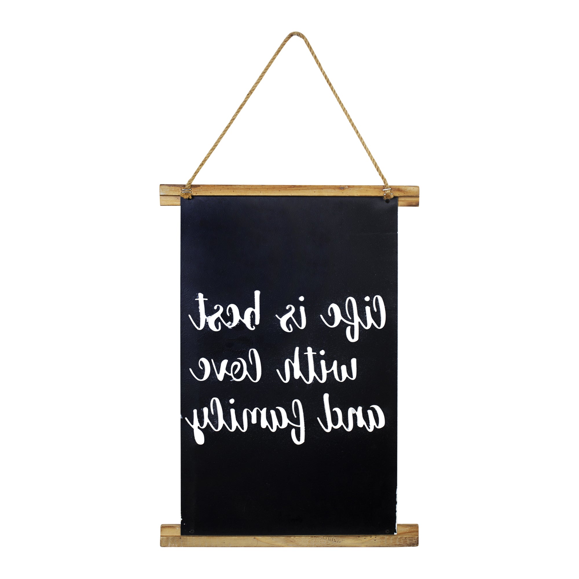 12" X 17" " Life is Best with Love and Family" Wall Art