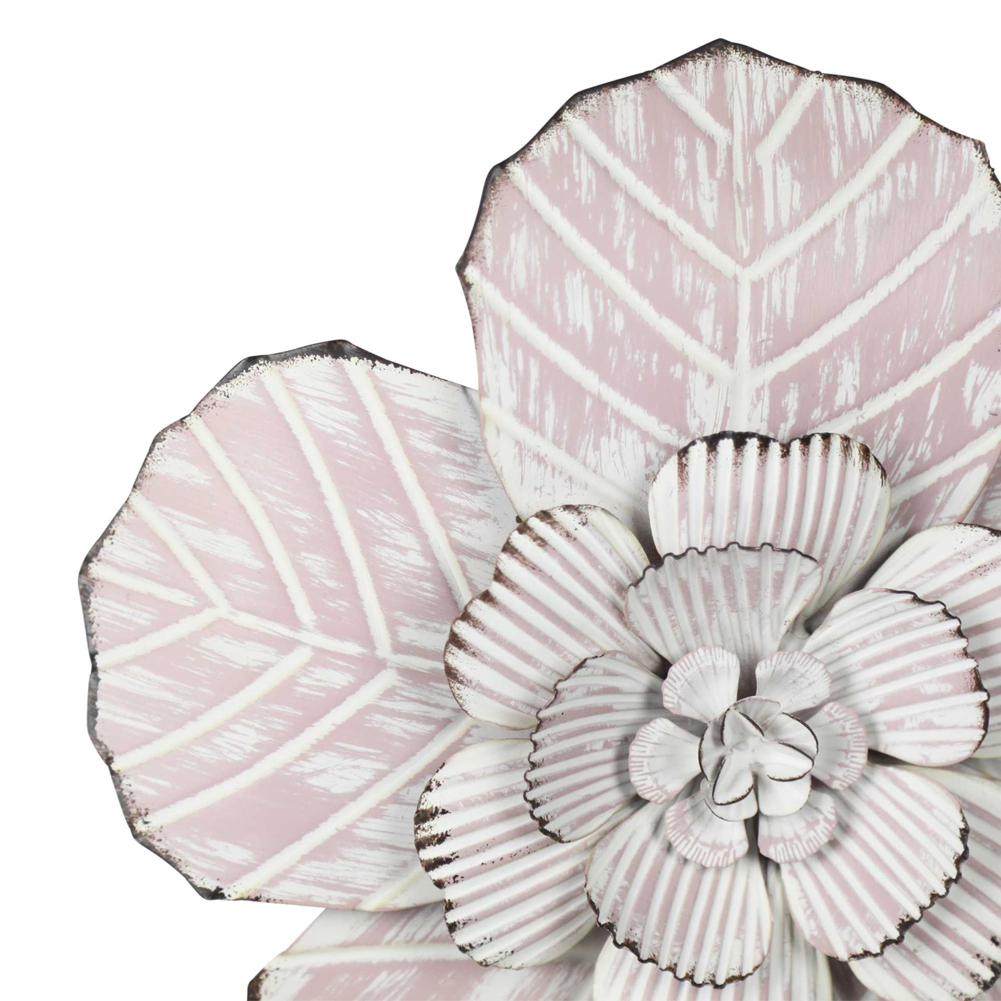 Flower Metal Wall Decor with Matte Finish