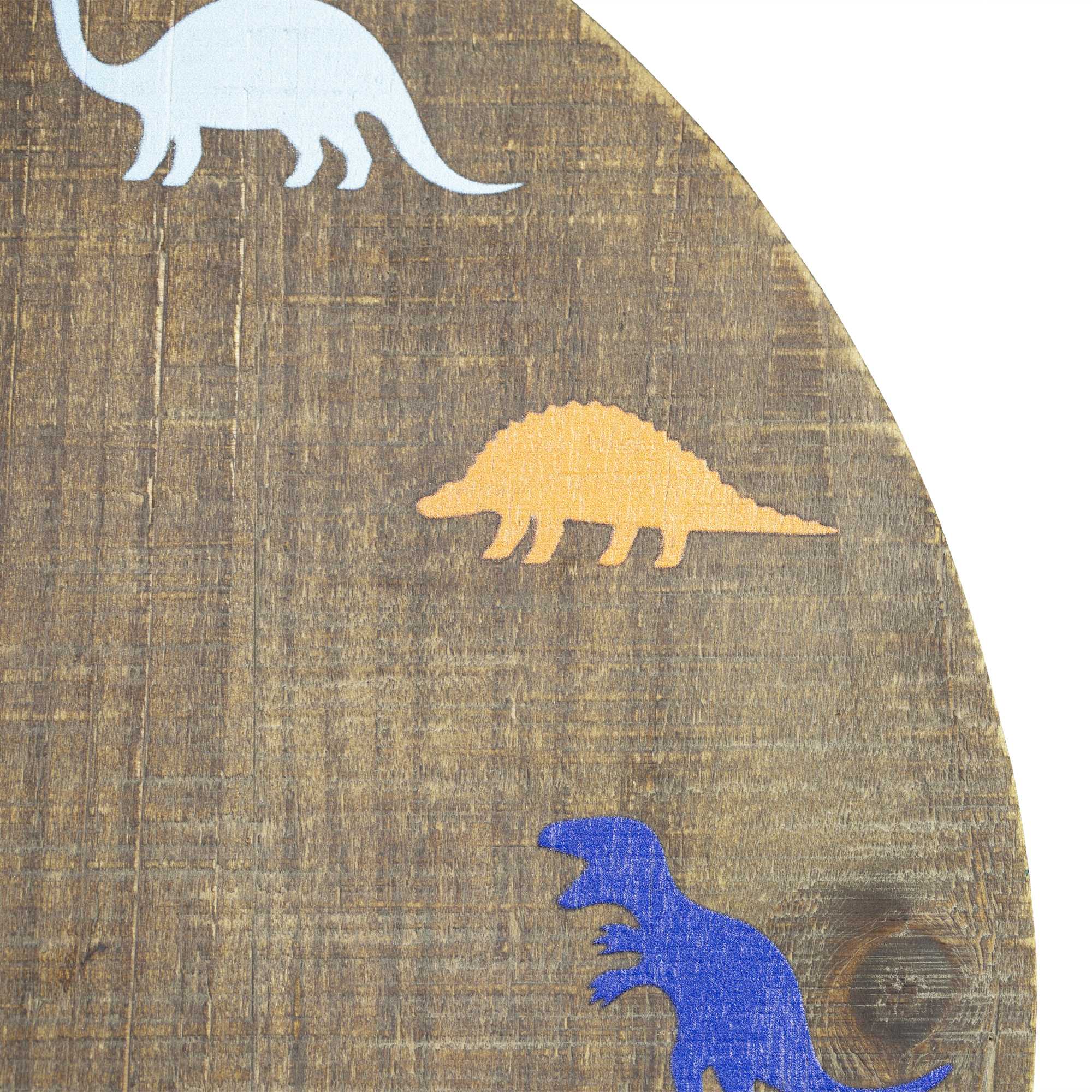 12" Round Dinosaur Theme Wall Clock